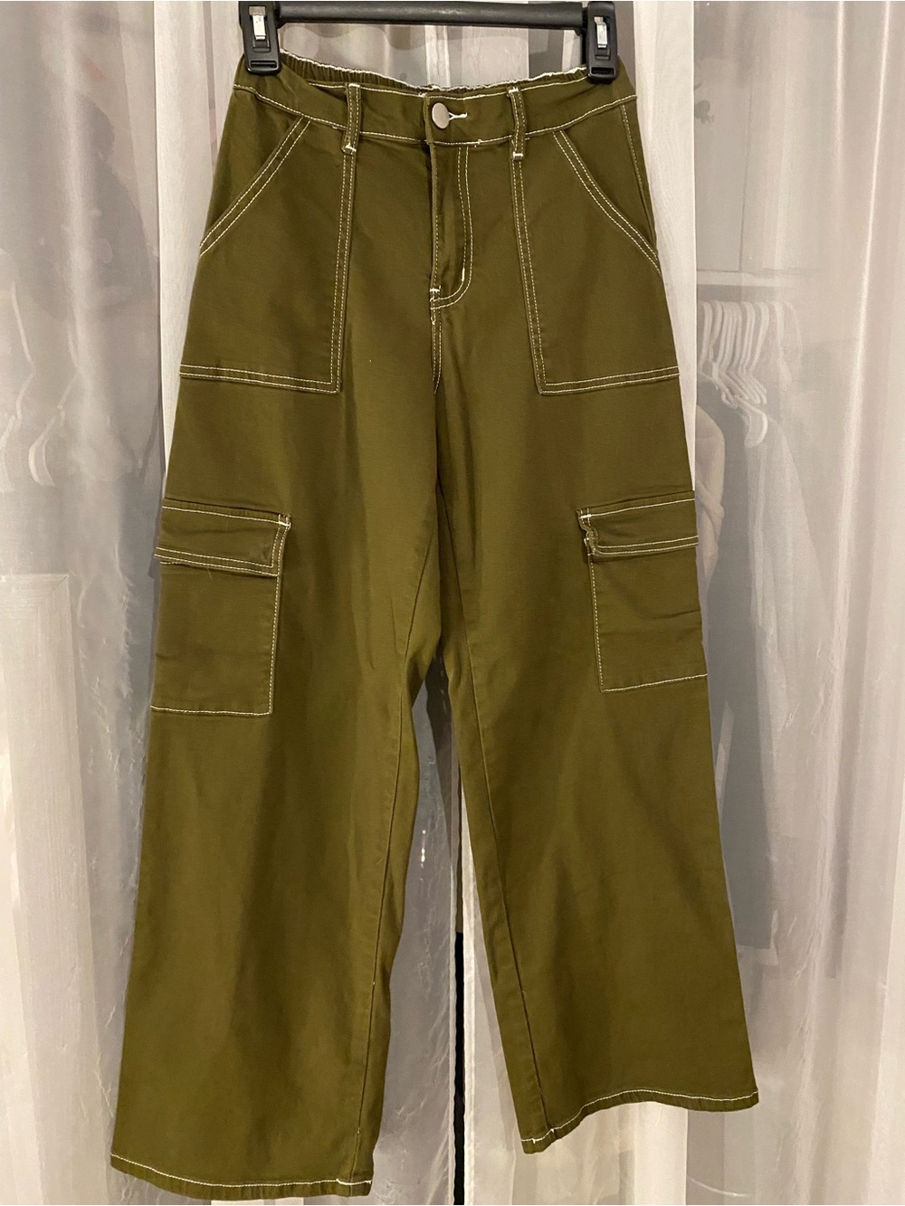 Dark Olive Cargo Pants